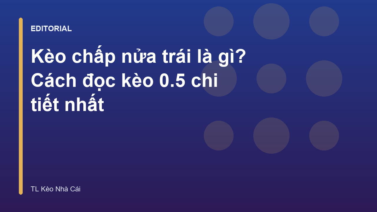 Minh họa kèo chấp nửa trái trong cá cược bóng đá
